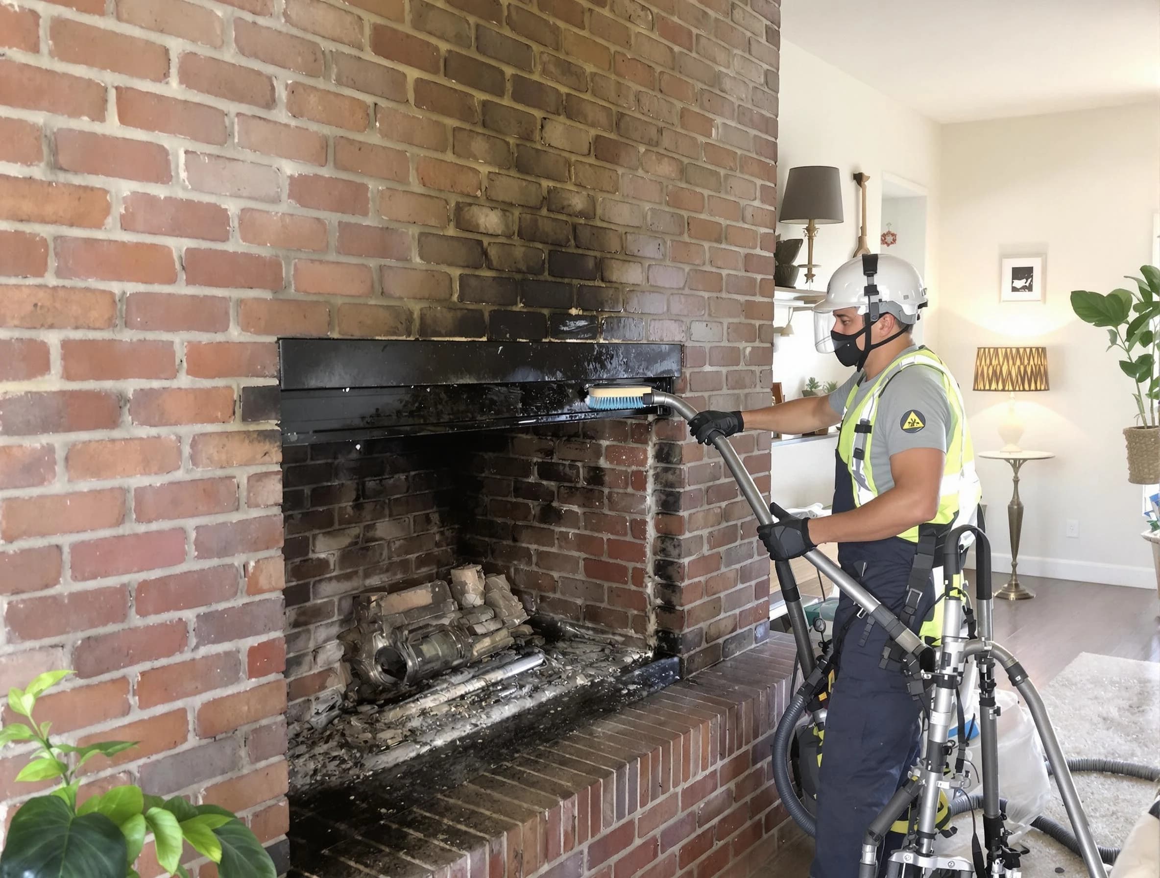 Lebanon Chimney Sweep providing fireplace cleaning services in Lebanon, TN