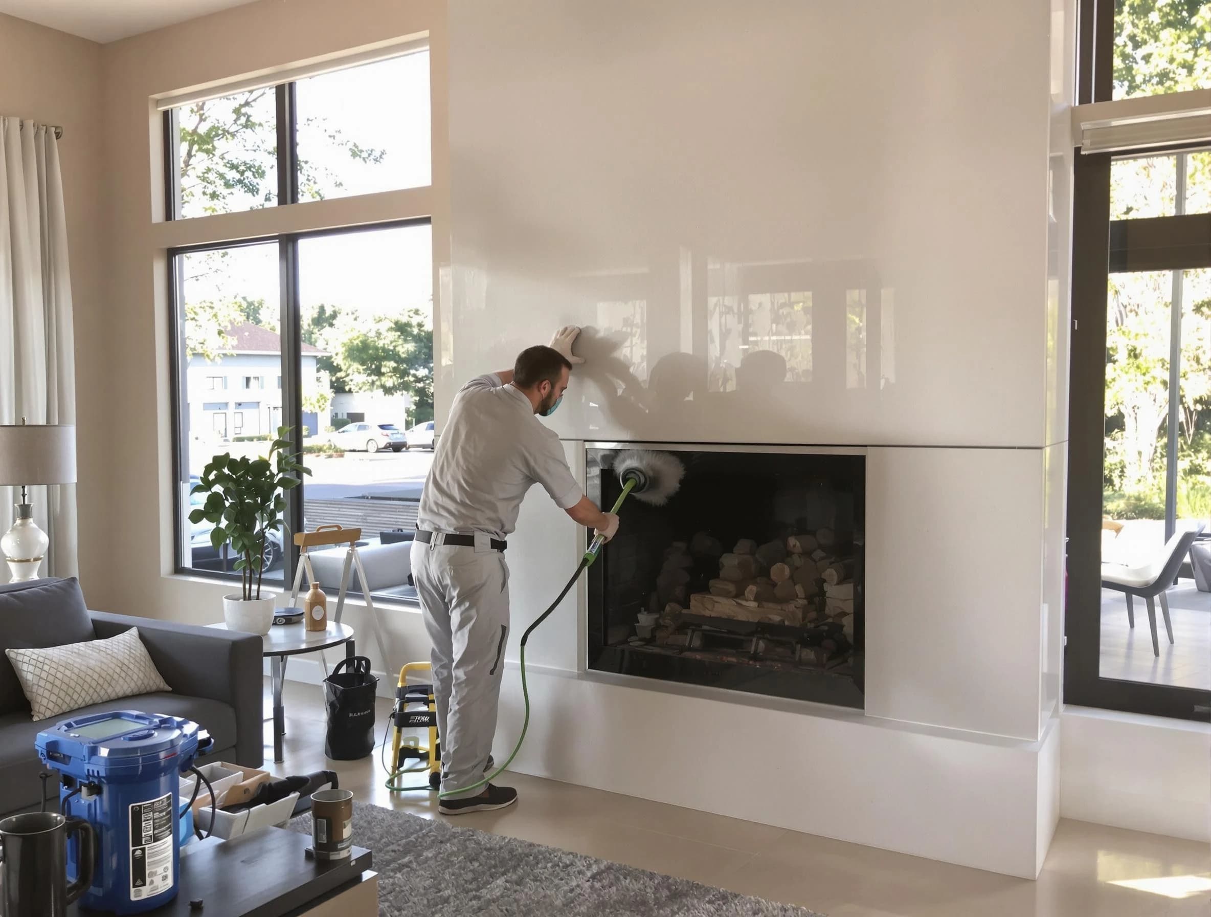 Lebanon Chimney Sweep performing thorough soot removal in Lebanon, TN