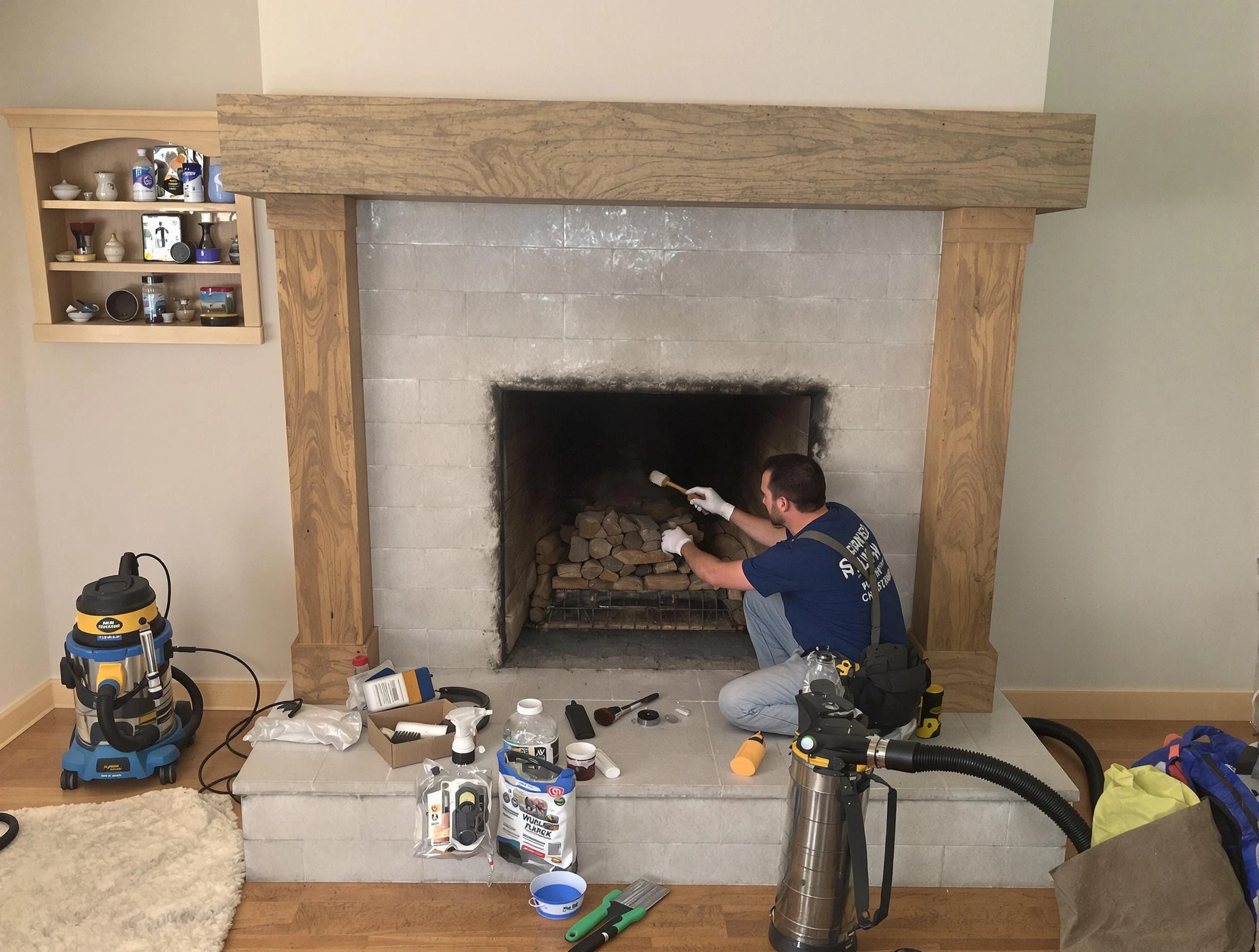 Detailed creosote removal process by Lebanon Chimney Sweep in Lebanon, TN